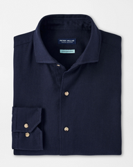 OFANTO COTTON CASHMERE SHIRT - NAVY