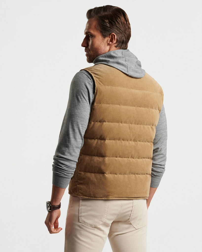 TJ Bailey's – VAST CORDUROY VEST - DARK JUTE