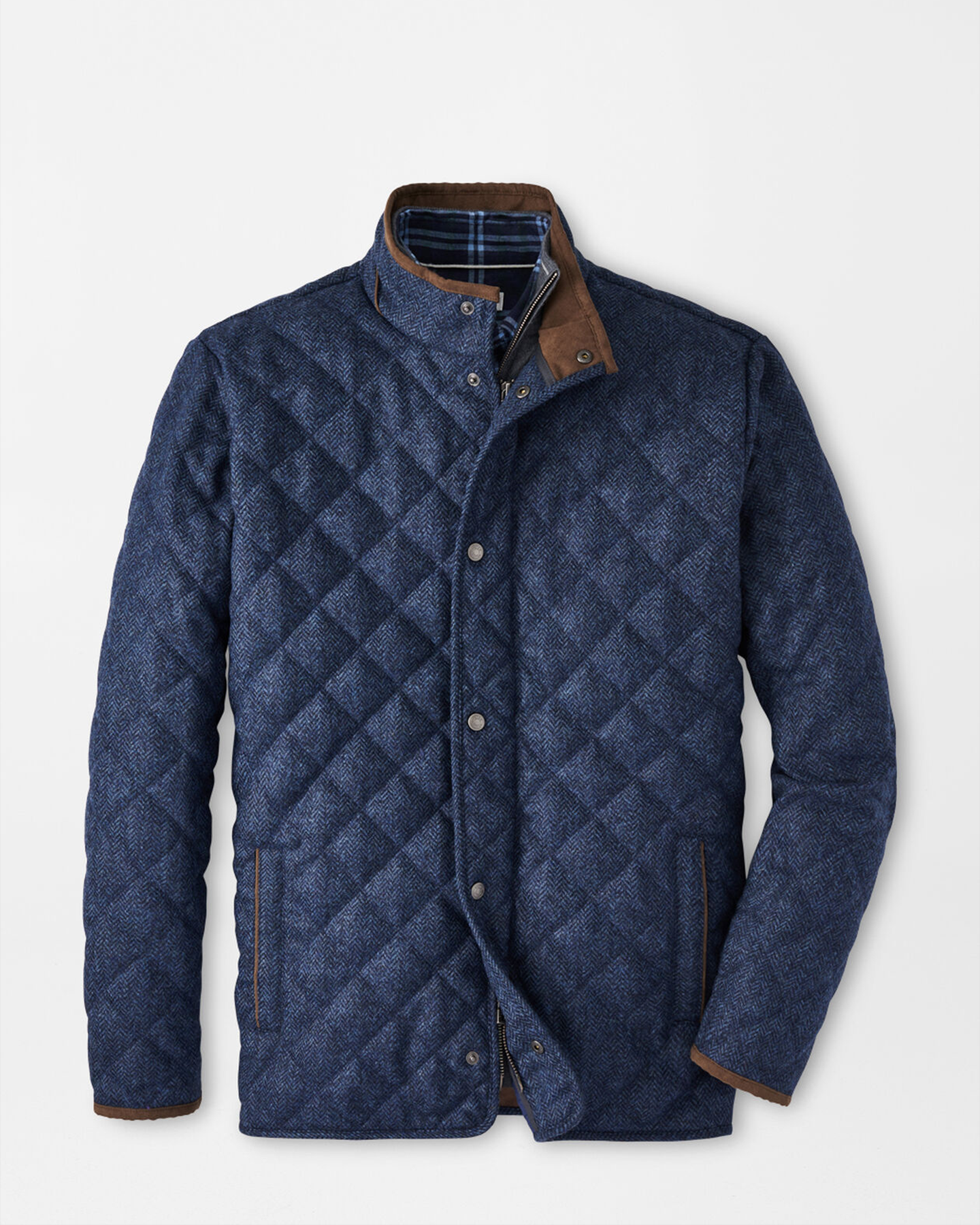 SUFFOLK QUILTED WOOL TRAVEL COAT - STAR DUST