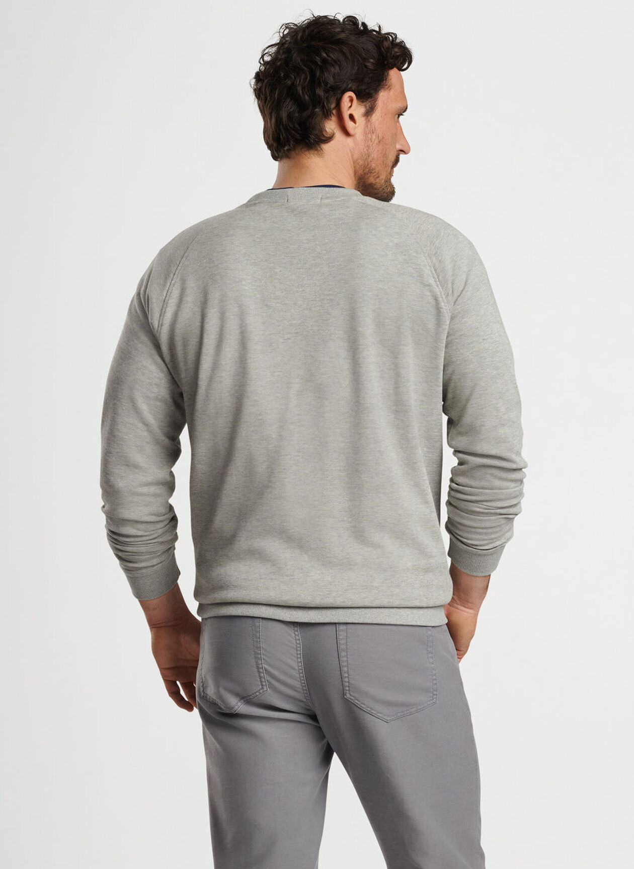 CROWN COMFORT KNIT CREW - LIGHT GREY