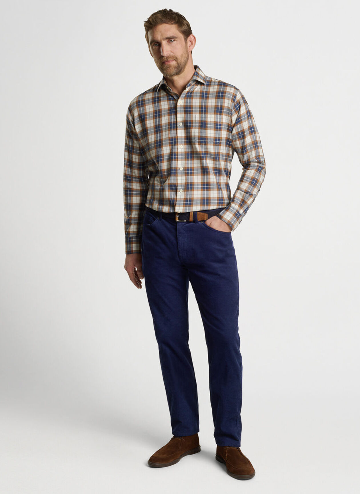 LANGLEY SUMMER SOFT COTTON SHIRT - WINTER IVORY