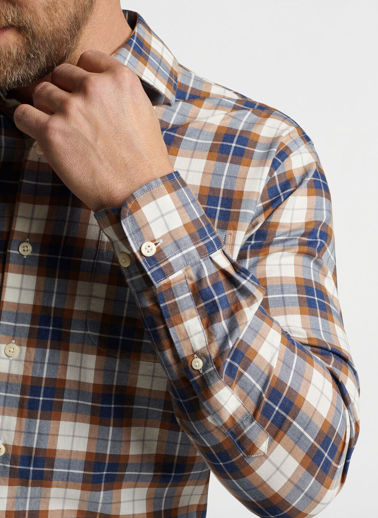 LANGLEY SUMMER SOFT COTTON SHIRT - WINTER IVORY