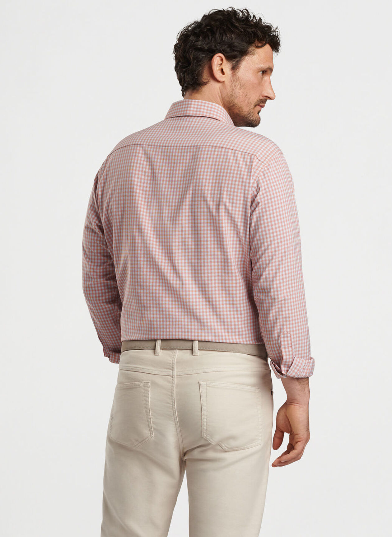 MURRAY PERFORMANCE POPLIN SHIRT - BURNT ORANGE