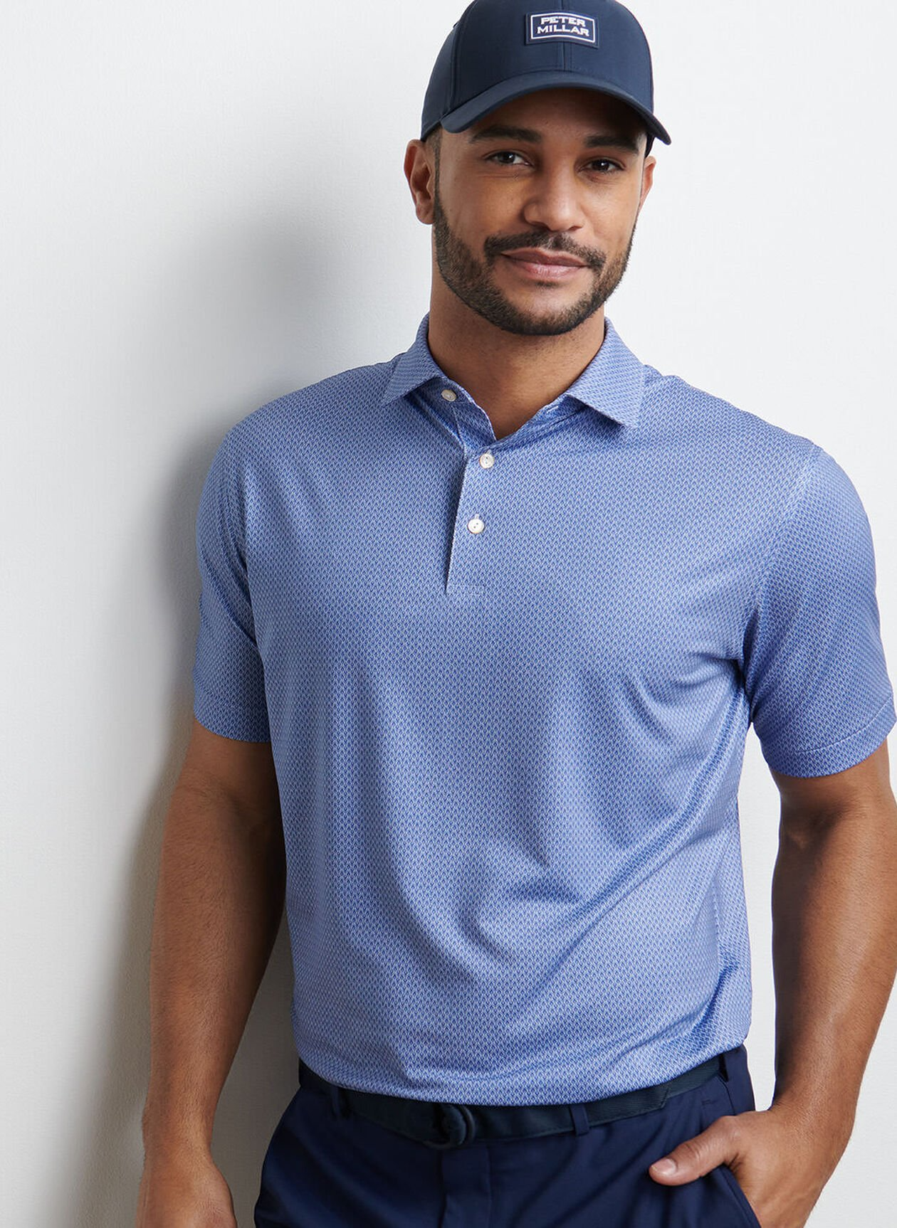 ABBOTT PERFORMANCE JERSEY POLO - WHITE