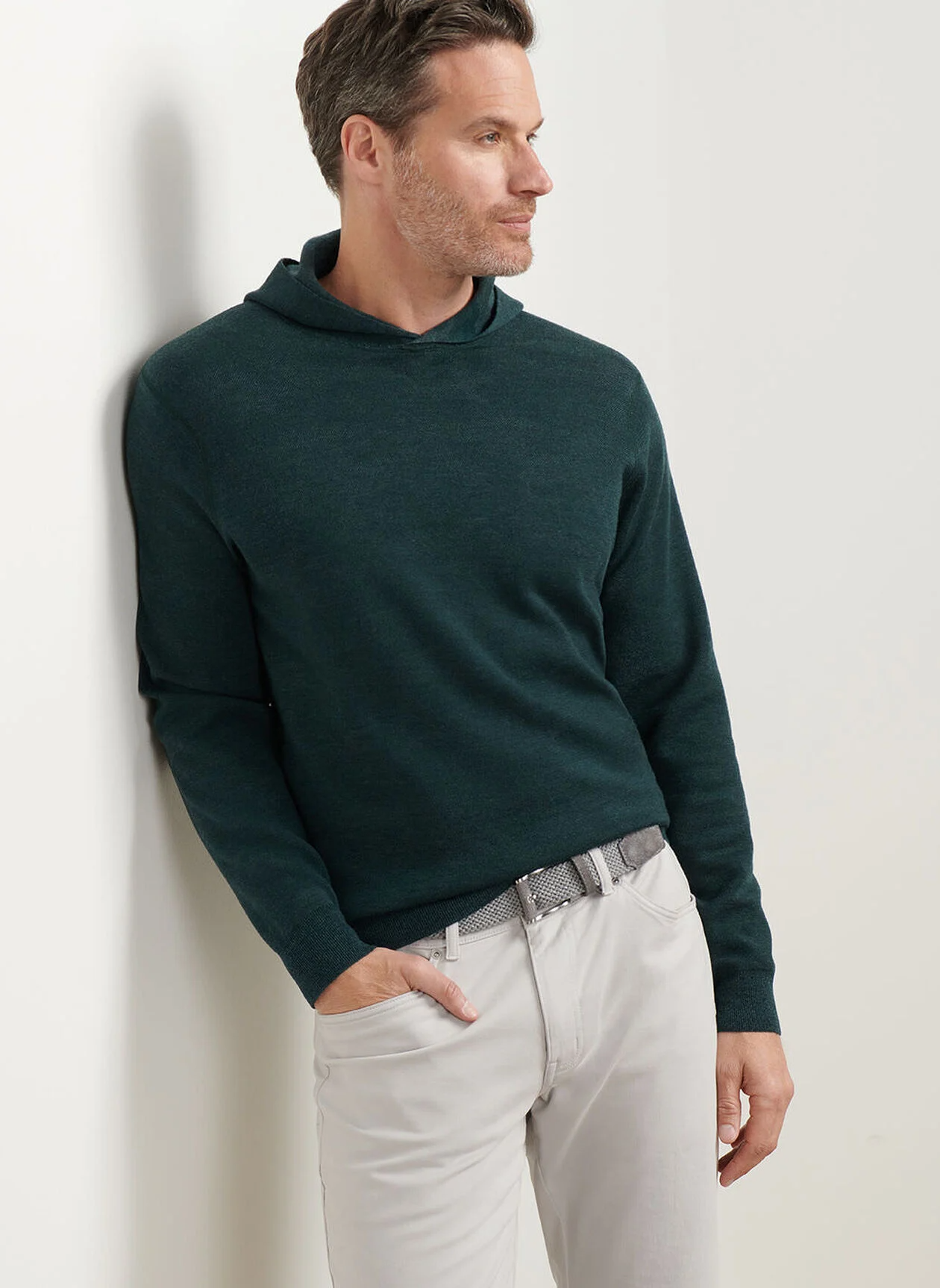 REVERSIBLE CAMO POPOVER HOODIE - DEEP VERDANT