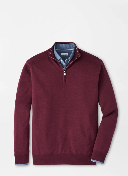 AUTUMN CREST 1/4 ZIP SWEATER - AUTUMN FOLIAGE