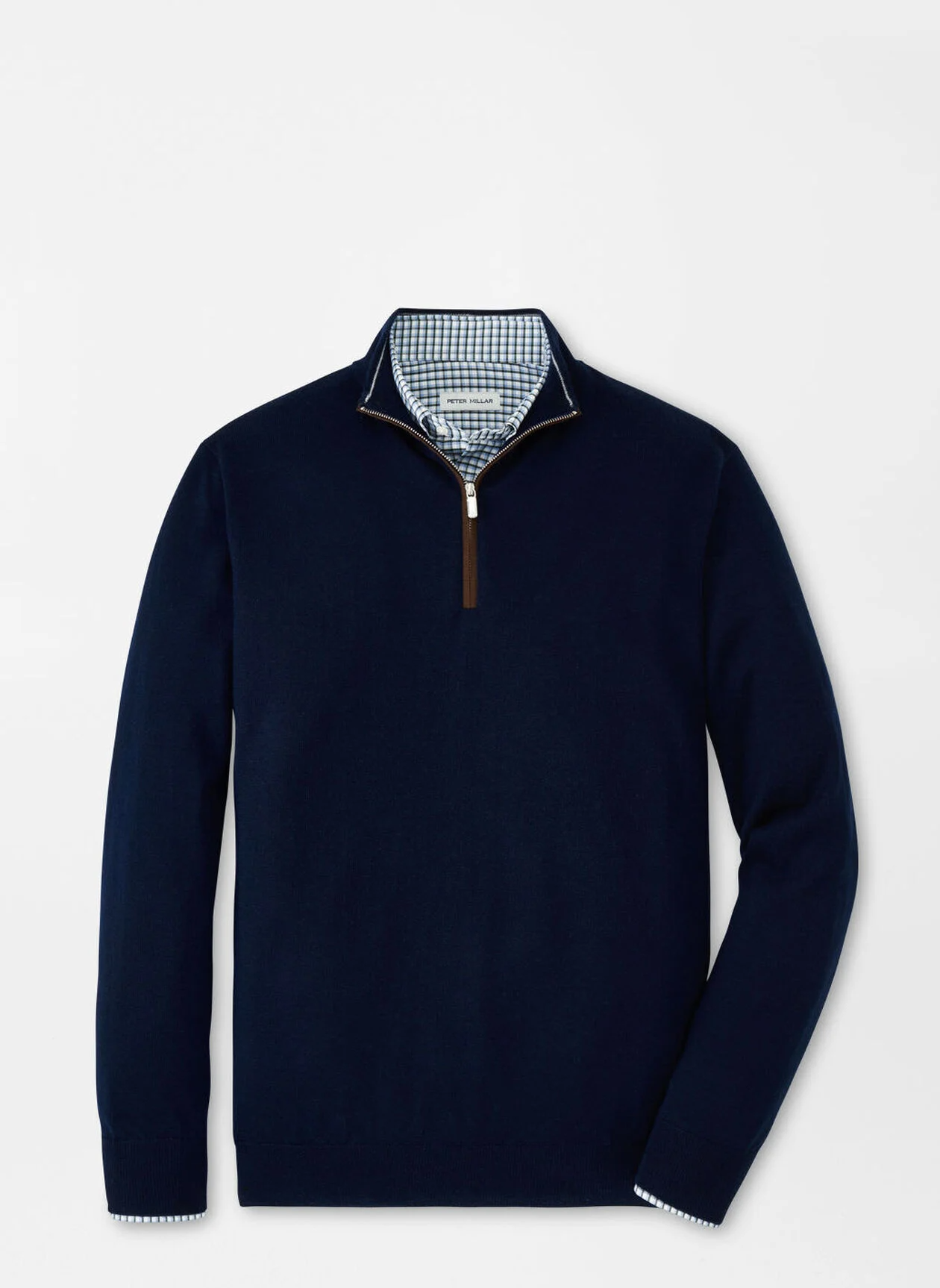 AUTUMN CREST HONEYCOMB CREWNECK SWEATER - NAVY