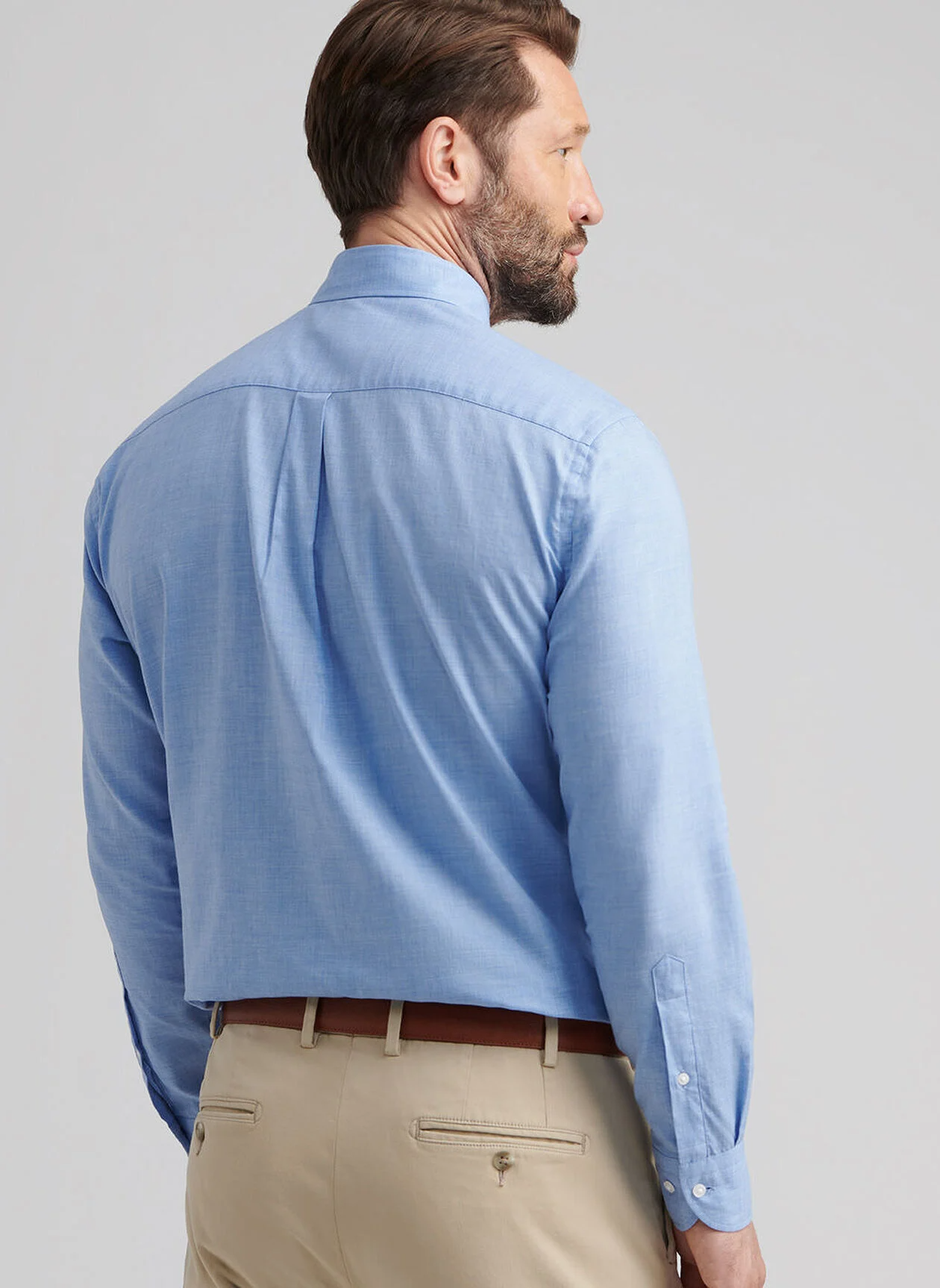HIGHLANDS SOFT TWILL COTTON SHIRT - RUDDY BLUE
