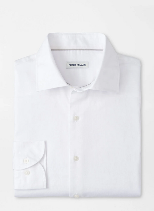 HIGHLANDS SOFT TWILL COTTON SHIRT - WHITE