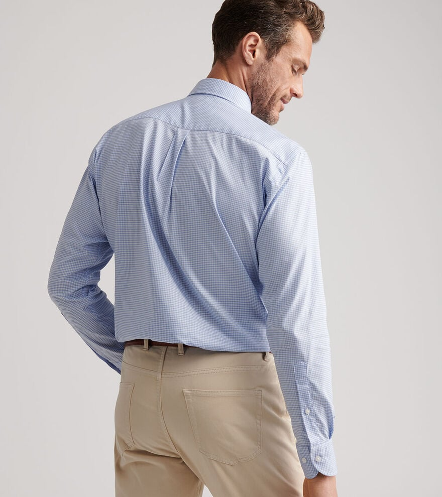 JACKSON CROWN LITE COTTON STRETCH SHIRT - RUDDY BLUE