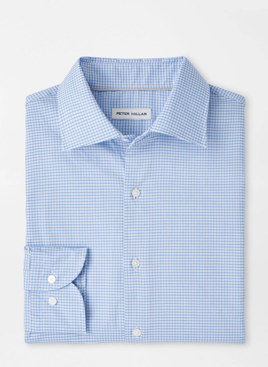 JACKSON CROWN LITE COTTON STRETCH SHIRT - RUDDY BLUE