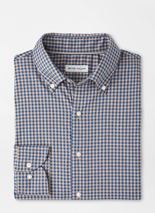 CONWAY CROWN LITE COTTON STRETCH SHIRT - POPLAR BROWN