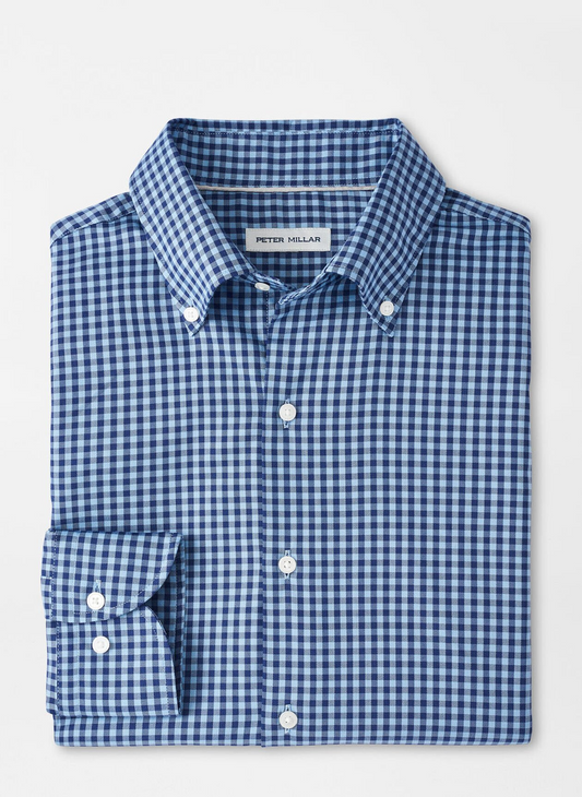 CONWAY CROWN LITE COTTON STRETCH SHIRT - RUDDY BLUE