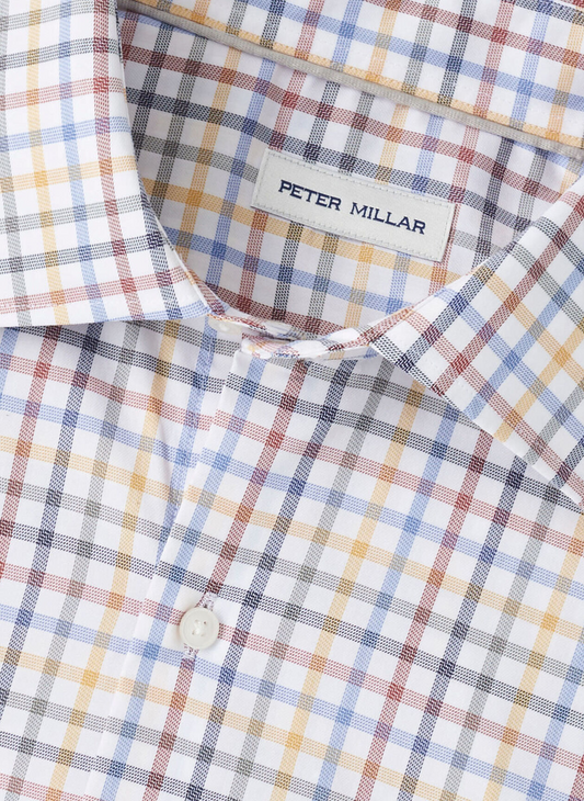 NORTH COAST CROWN LITE COTTON STRETCH SHIRT - EVENING TIDE