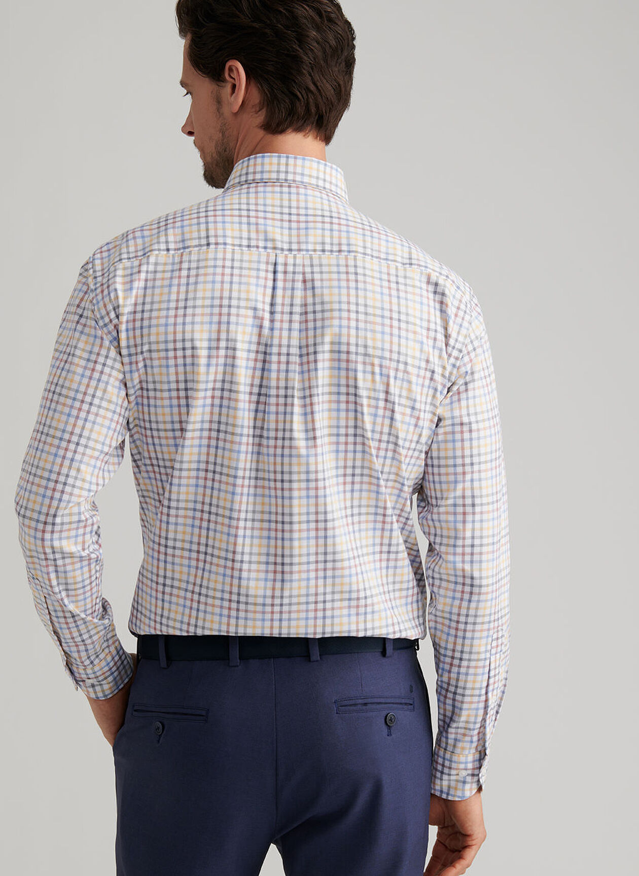 NORTH COAST CROWN LITE COTTON STRETCH SHIRT - EVENING TIDE