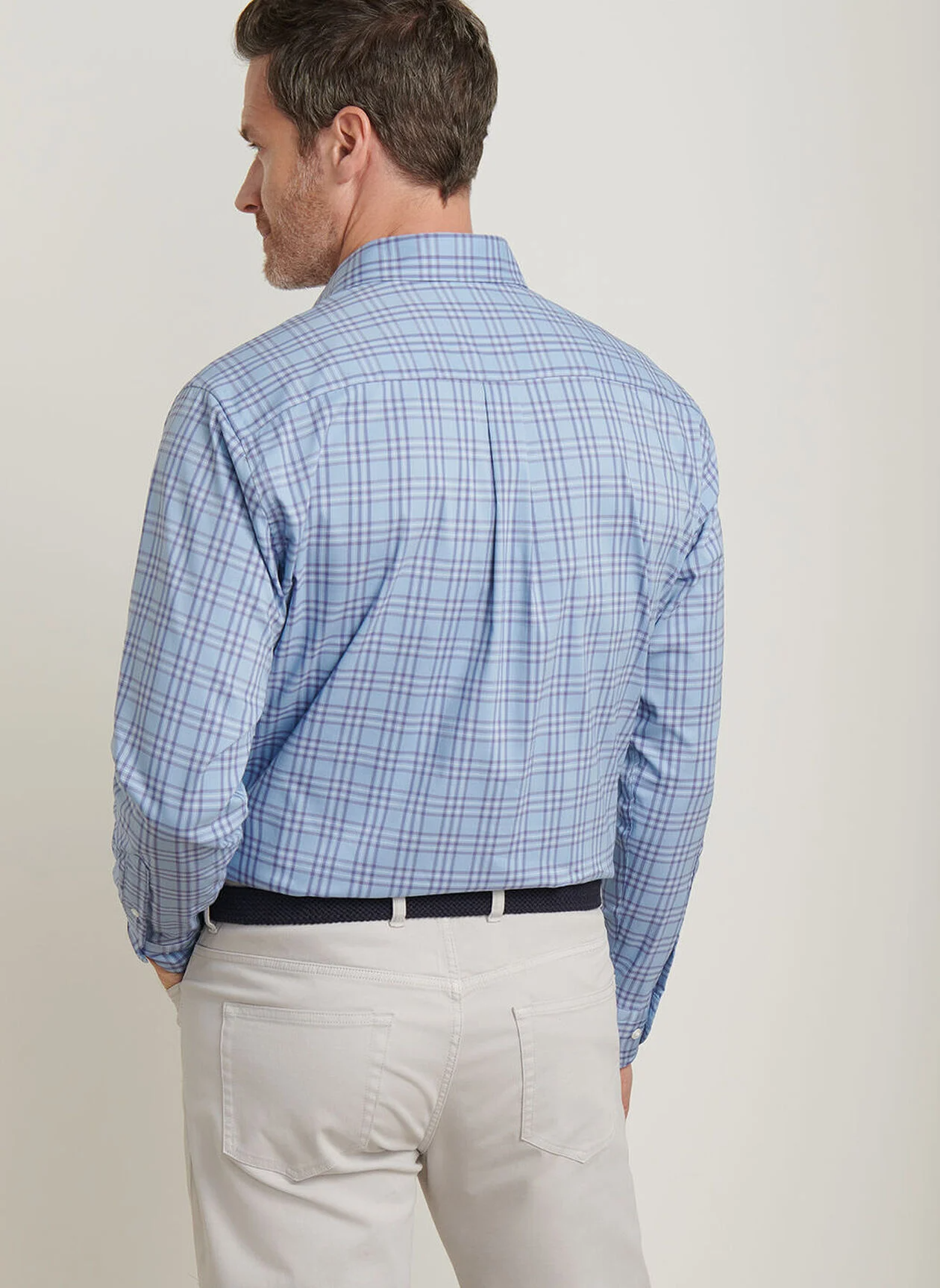 BREVARD CROWN LITE COTTON STRETCH SHIRT - RUDDY BLUE