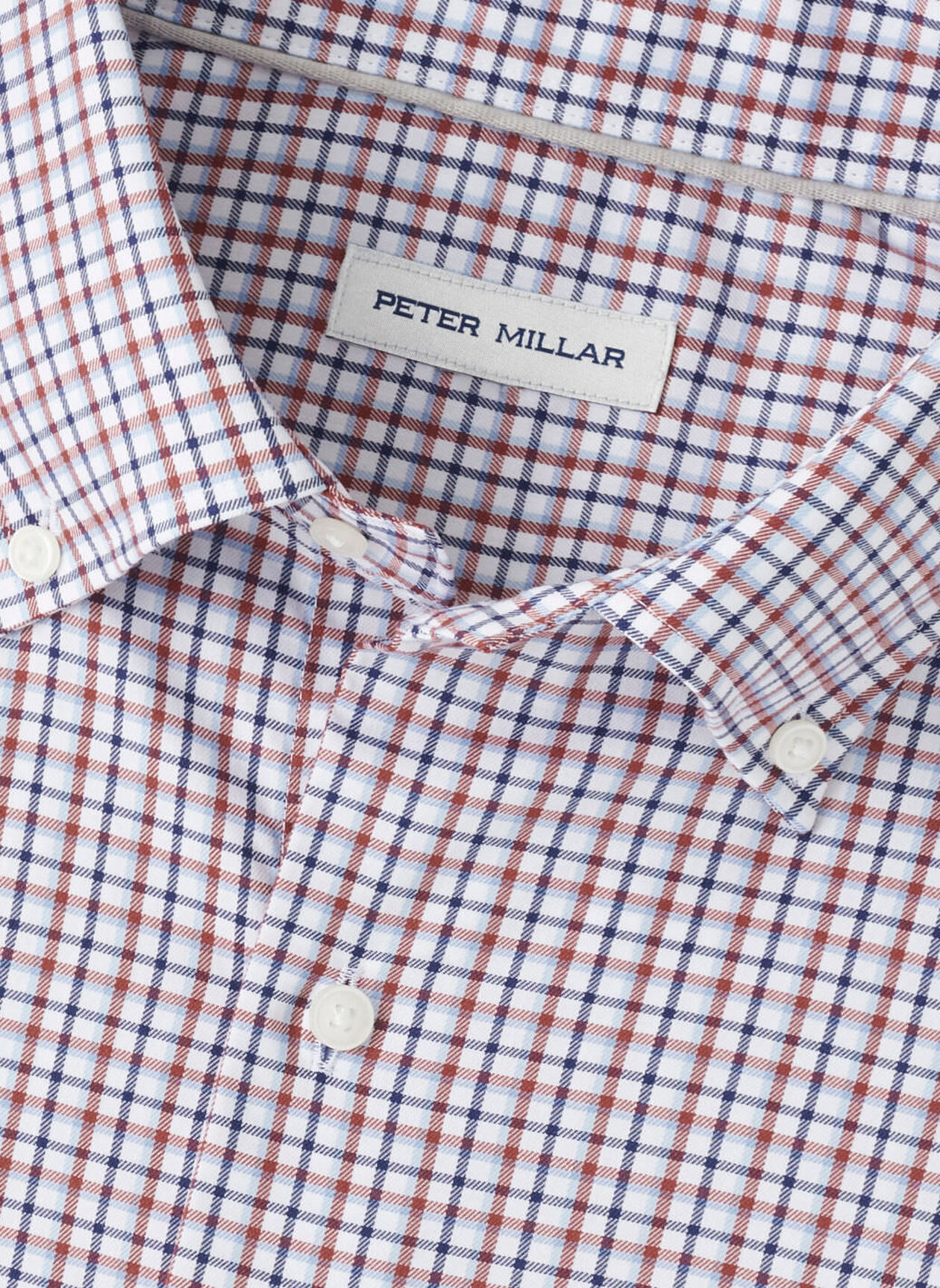 JULIAN CROWN LITE COTTON STRETCH SHIRT - NAVY