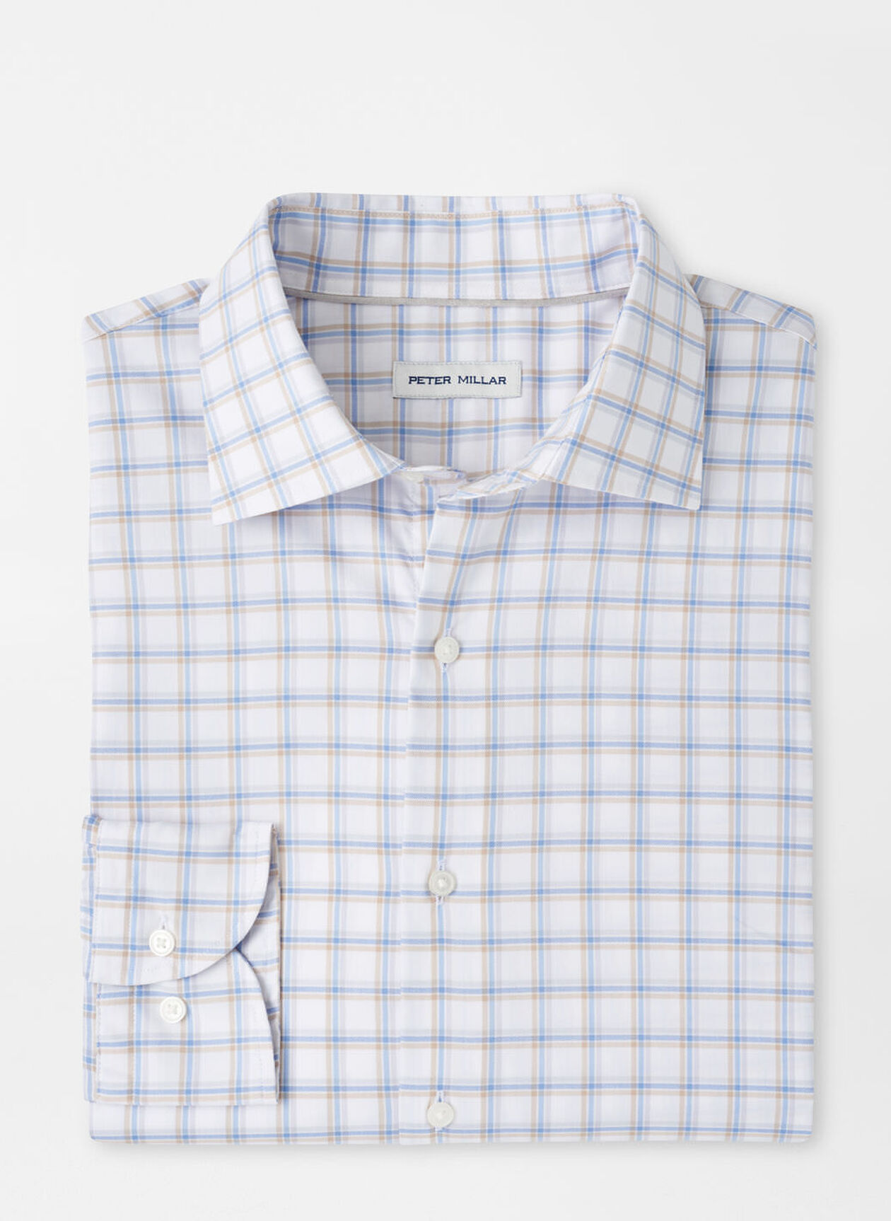 LENOX CROWN LITE COTTON STRETCH SHIRT - WHITE