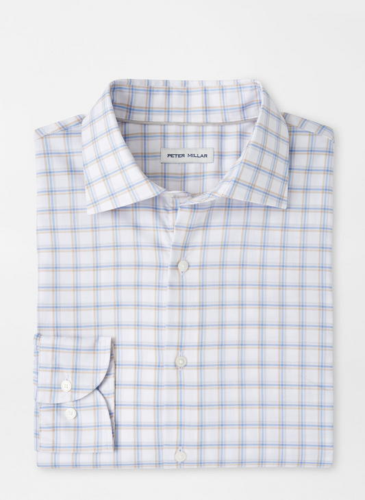 LENOX CROWN LITE COTTON STRETCH SHIRT - WHITE