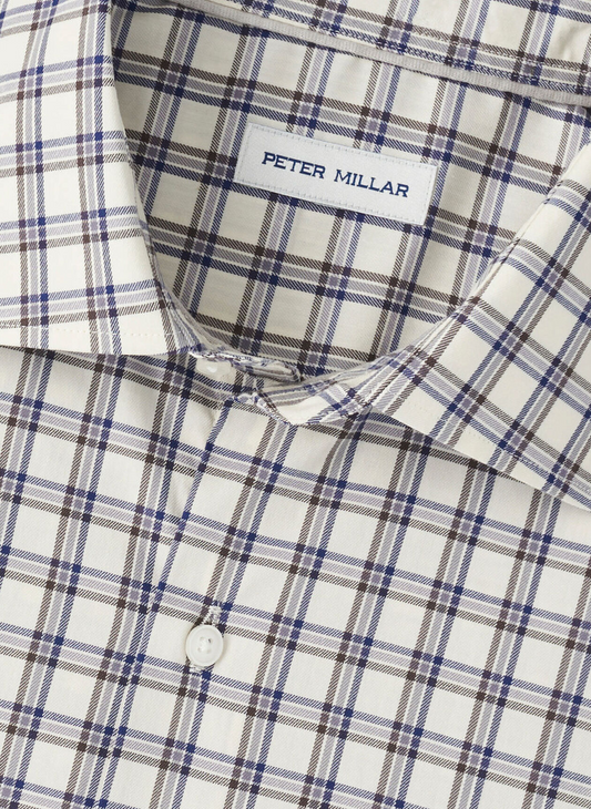 LENOX CROWN LITE COTTON STRETCH SHIRT - WINTER IVORY