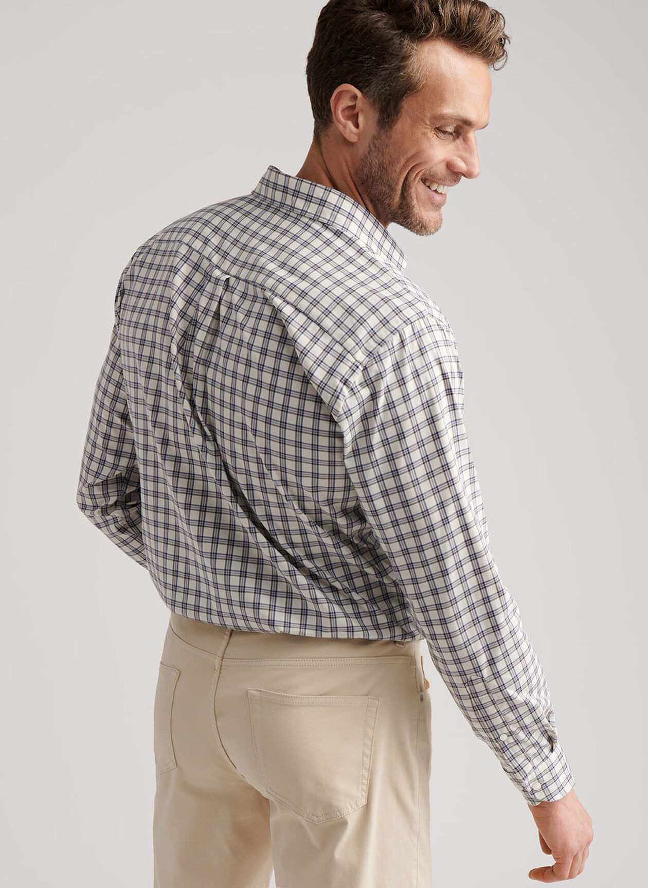 LENOX CROWN LITE COTTON STRETCH SHIRT - WINTER IVORY
