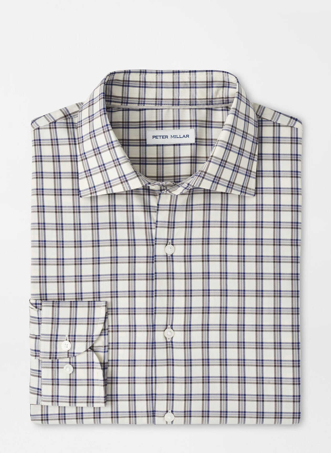 LENOX CROWN LITE COTTON STRETCH SHIRT - WINTER IVORY
