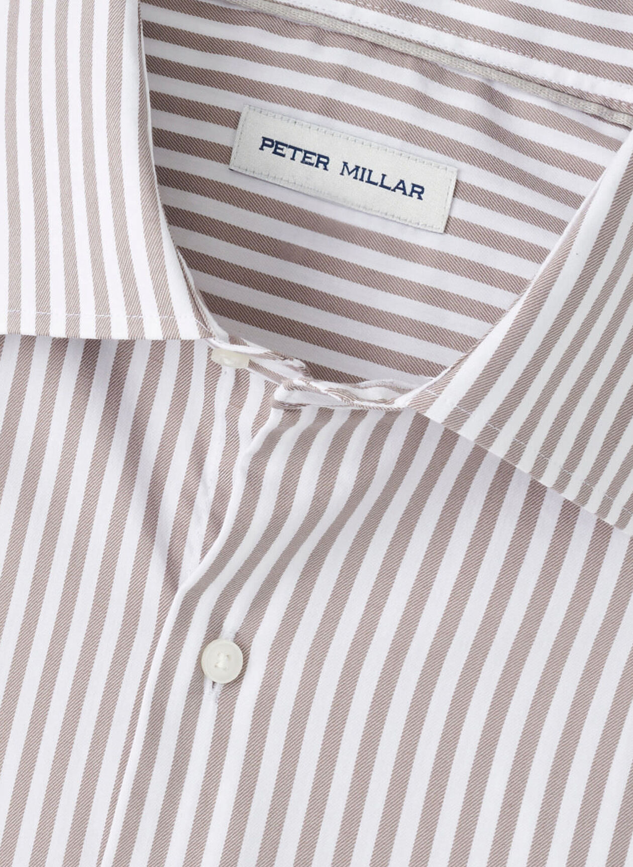 CANNON CROWN LITE COTTON STRETCH SHIRT - POPLAR BROWN