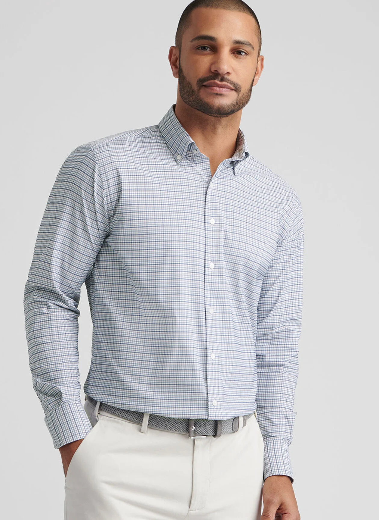 LEAVENWORTH PERFORMANCE TWILL SHIRT - BLUE HAZE