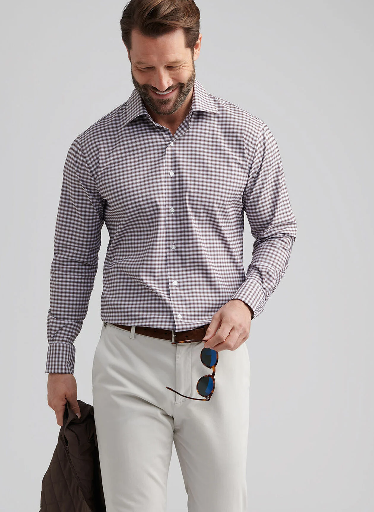 FAIRBANKS PERFORMANCE TWILL SHIRT - FRENCH PRESS