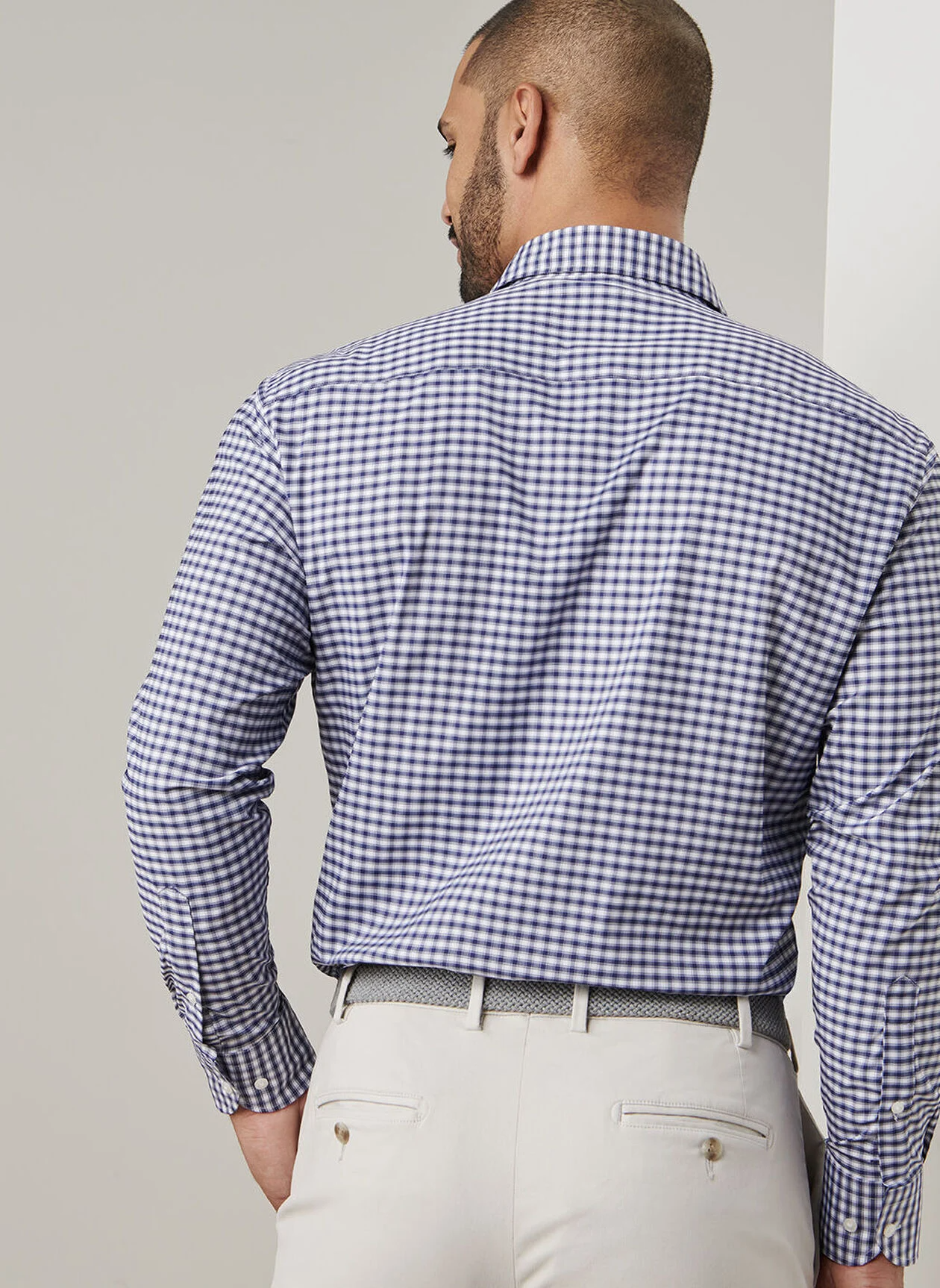FAIRBANKS PERFORMANCE TWILL SHIRT - NAVY