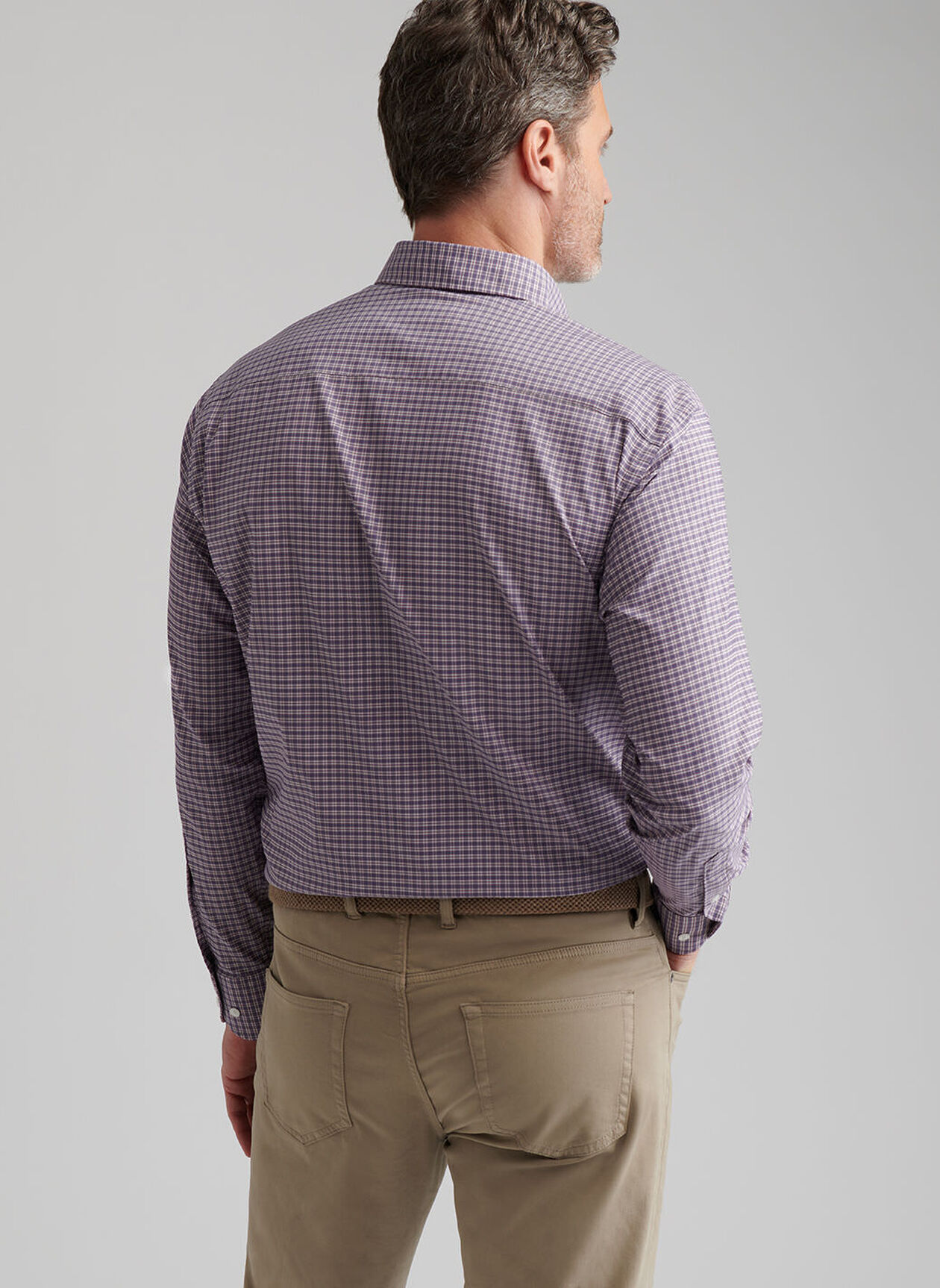 PETALUMA PERFORMANCE TWILL SHIRT - PARISIAN FIG