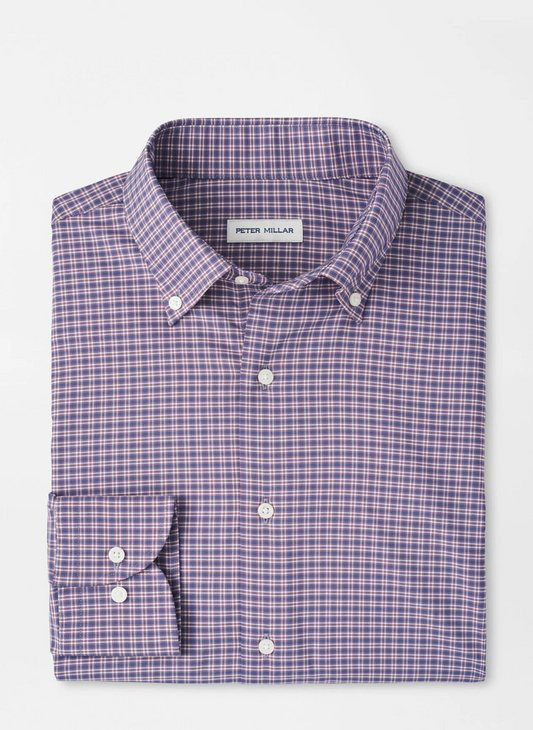 PETALUMA PERFORMANCE TWILL SHIRT - PARISIAN FIG
