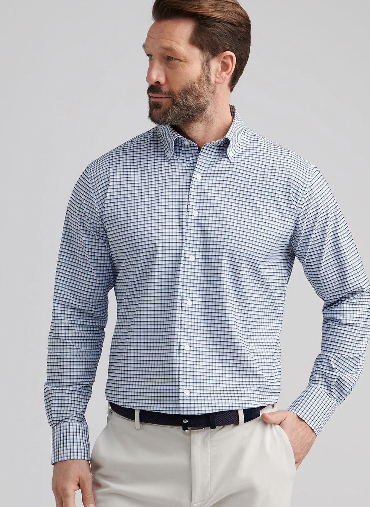 CASHIERS PERFORMANCE TWILL SHIRT - DEEP VERDANT