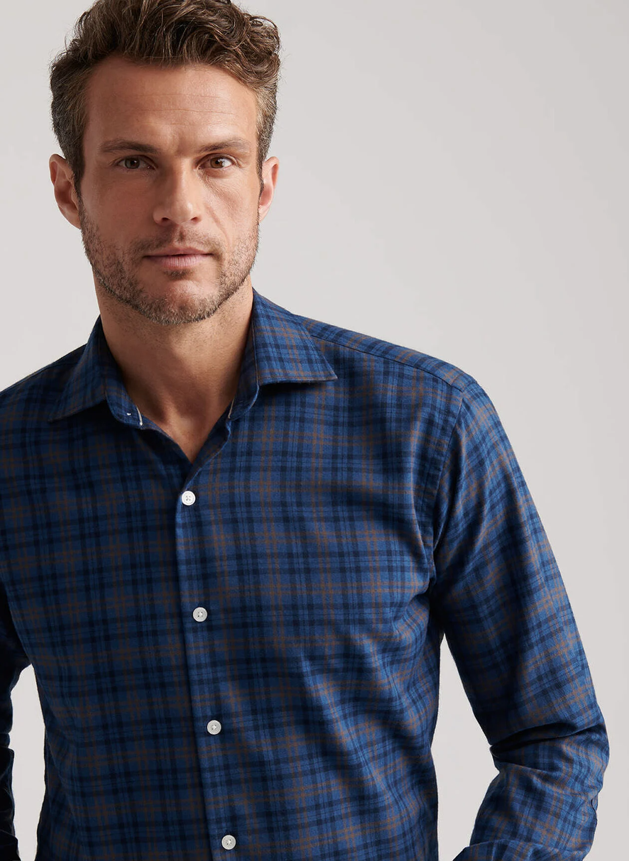 BAR HARBOR PERFORMANCE FLANNEL SHIRT - BLUE HAZE