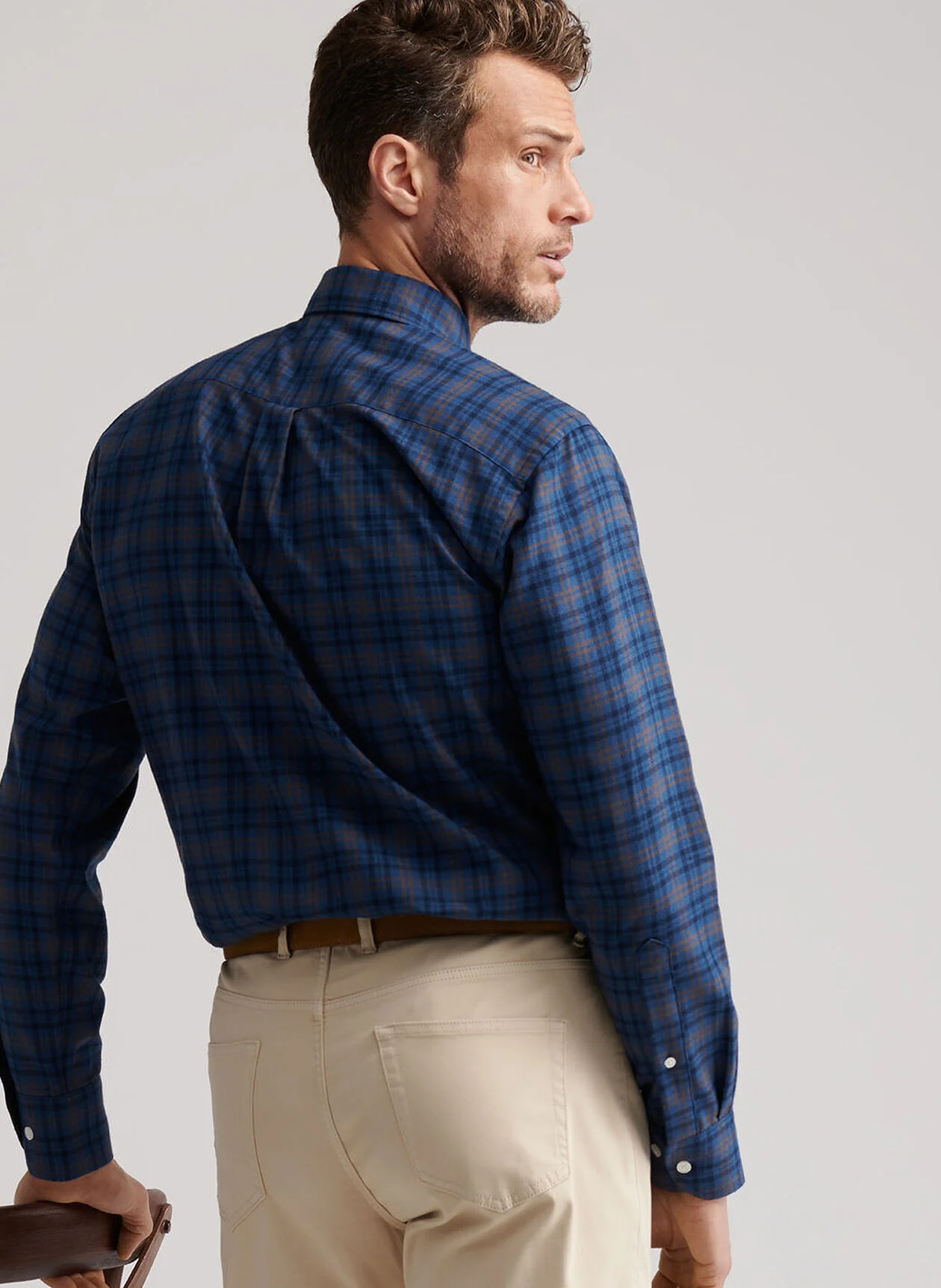 BAR HARBOR PERFORMANCE FLANNEL SHIRT - BLUE HAZE