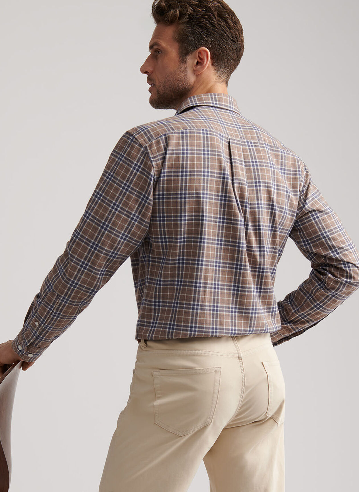 BIG BEAR PERFORMANCE FLANNEL SHIRT - POPLAR BROWN
