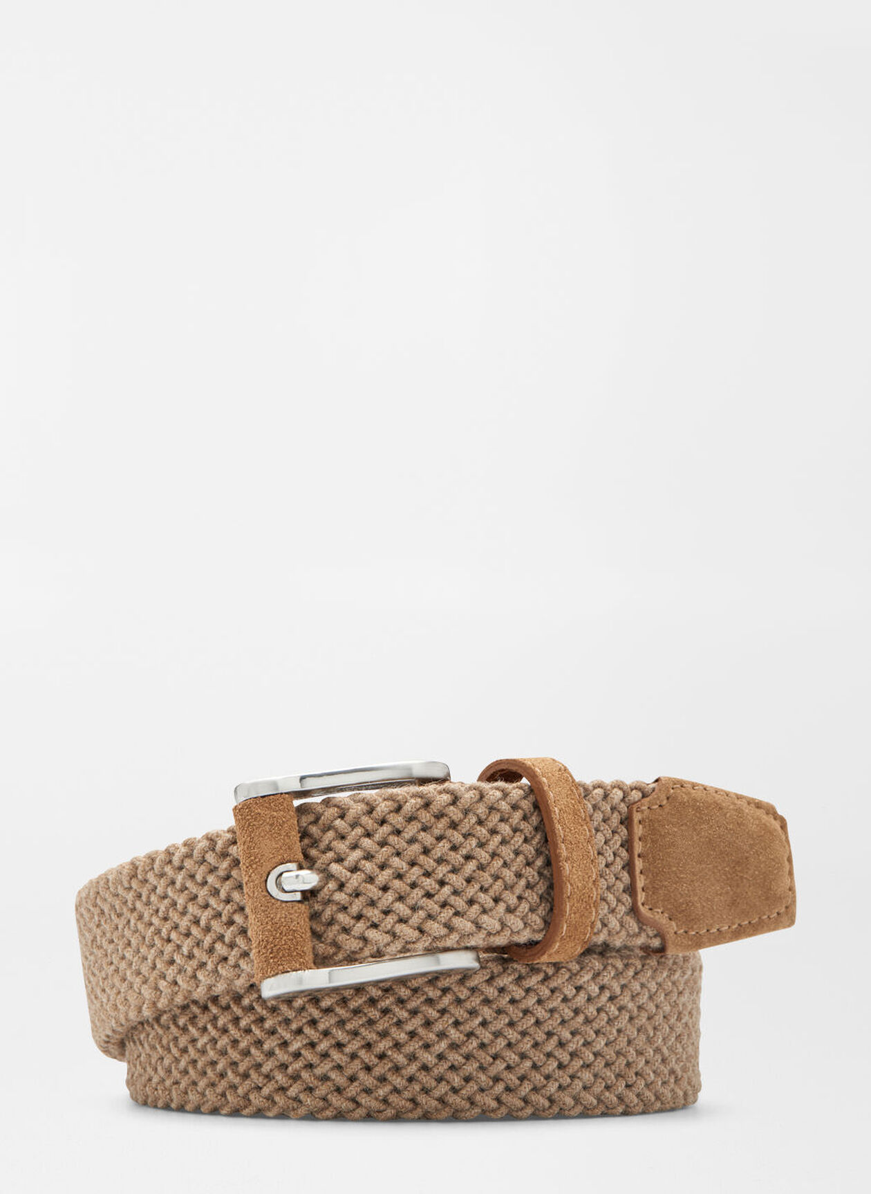 CRAFTED WOVEN BELT - DARK SAND