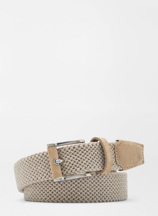 CRAFTED WOVEN BELT - KHAKI