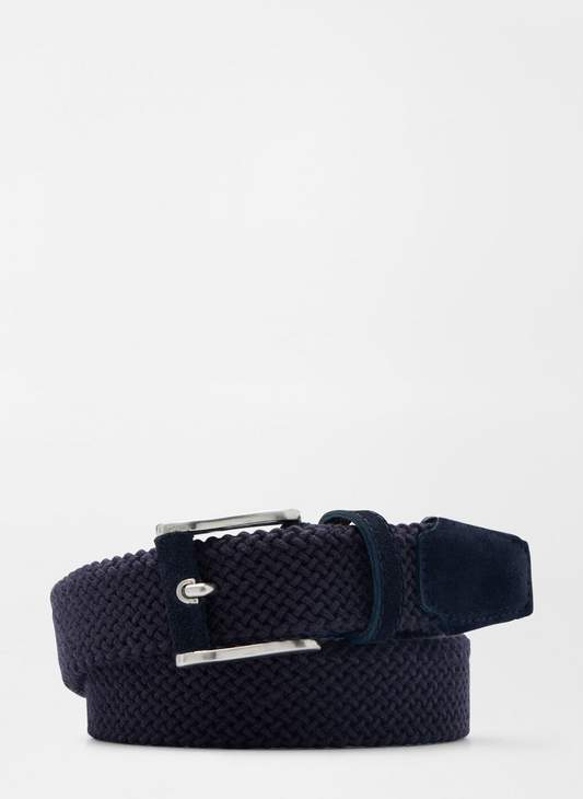 CRAFTED WOVEN BELT - NAVY