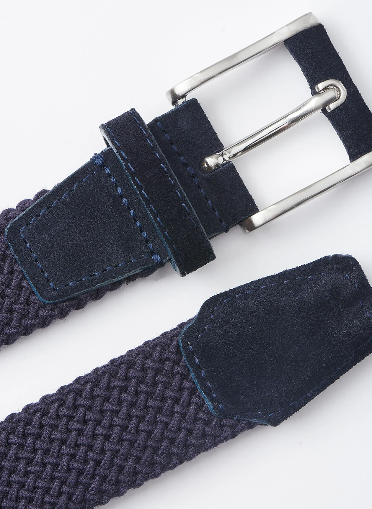 CRAFTED WOVEN BELT - NAVY