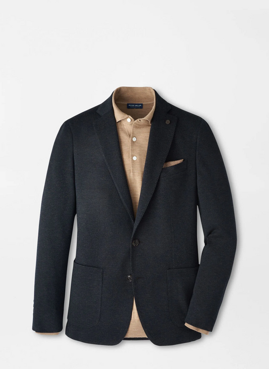 ROLAND KNIT SOFT JACKET - DARK OLIVE