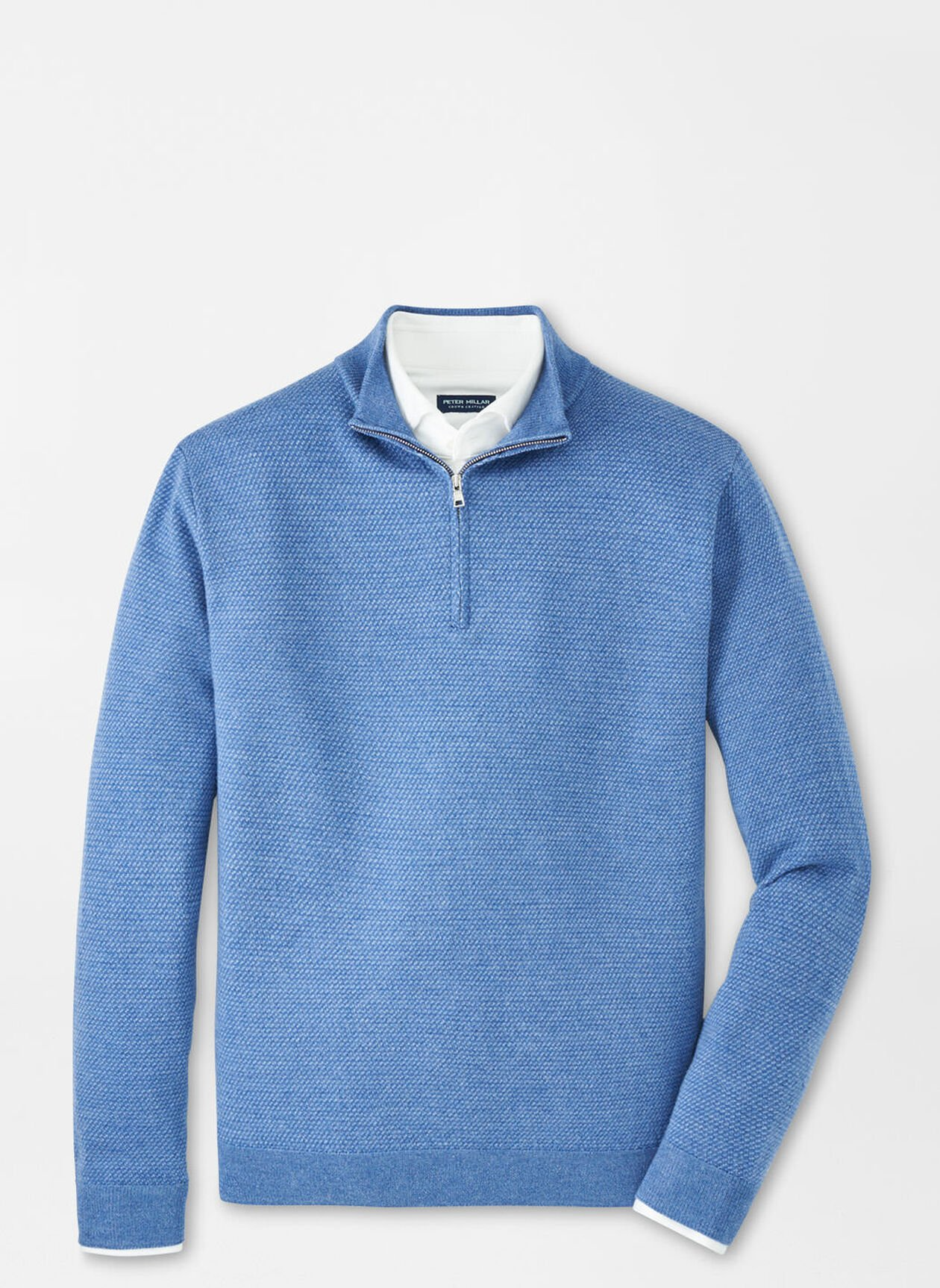 KEENE 1/4 ZIP SWEATER - LUNAR BLUE