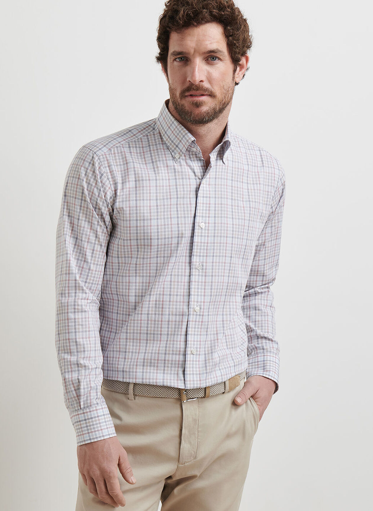 ORVIETO COTTON SHIRT - NEBULA BLUE