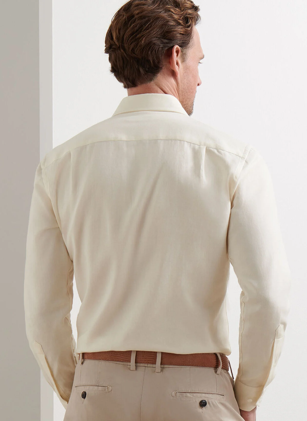 AMBLE SOLID SHIRT - ALMOND