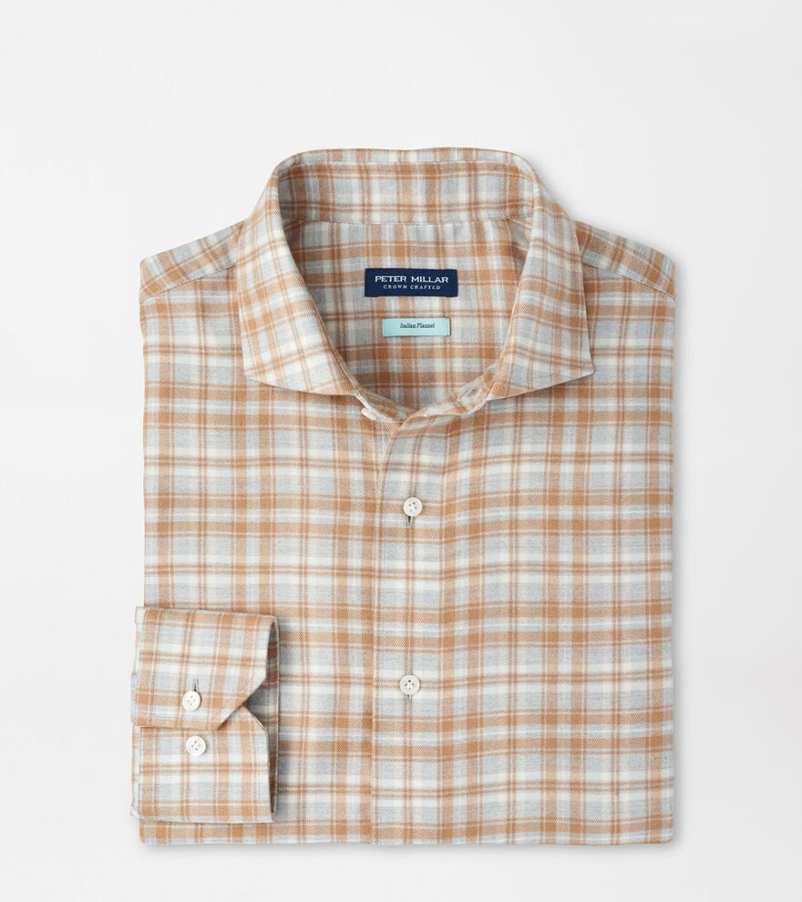 VARALLO ITALIAN FLANNEL SHIRT - BRITISH GREY