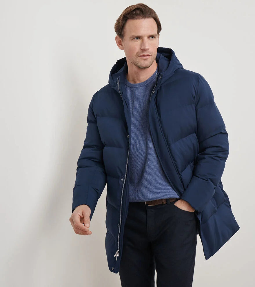 CORTINA QUILTED PARKA - NAVY