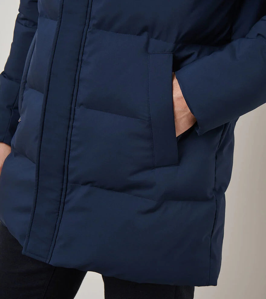 CORTINA QUILTED PARKA - NAVY