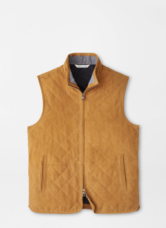 ESSEX SUEDE VEST - WHISKEY