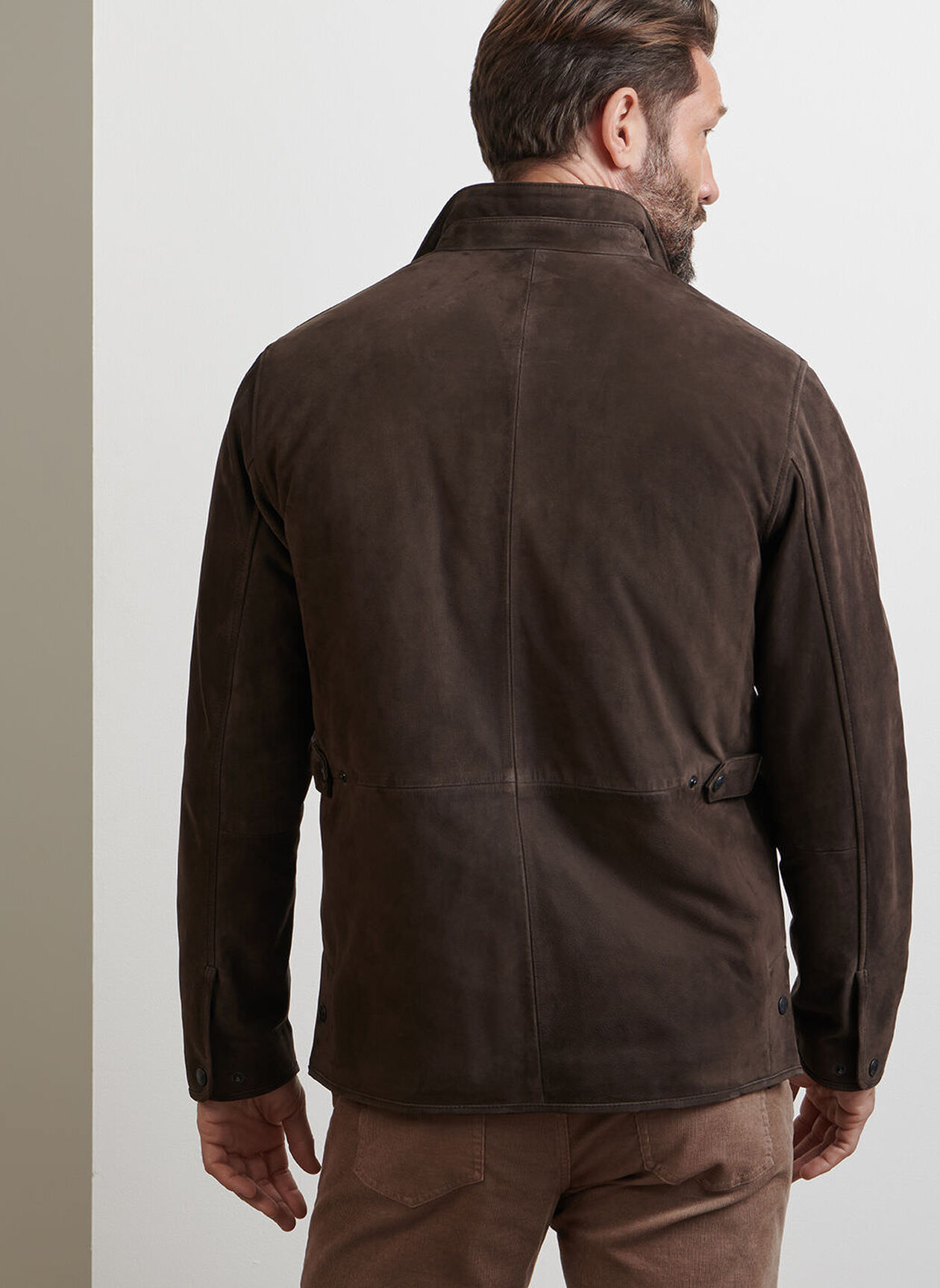 NORWALK NUBUCK COAT - ESPRESSO
