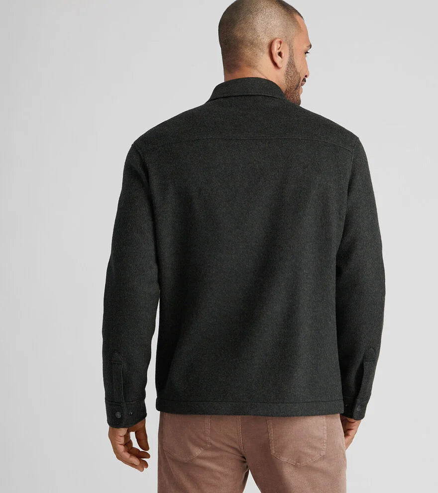 CROWN FLEX MERINO SHIRT JACKET - DARK OLIVE